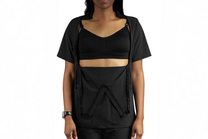 Pump-Friendly Scrub Top for Breastfeeding Moms